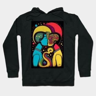 Two men kissing Hoodie